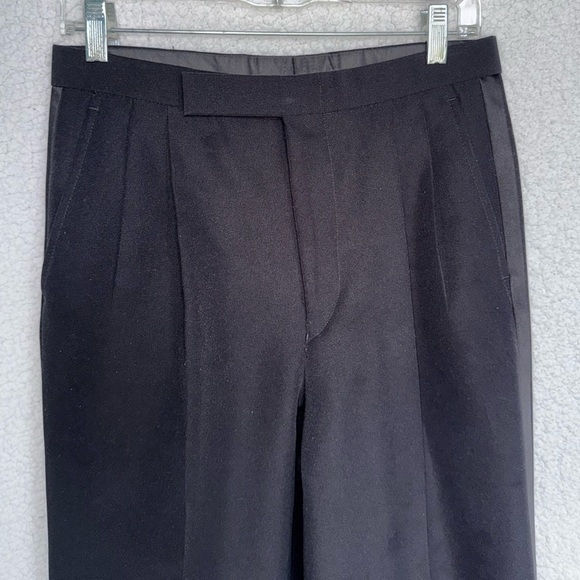 EUC vintage black tuxedo pants, versatile length - Picture 6 of 10